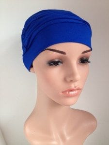 Turban bright blue